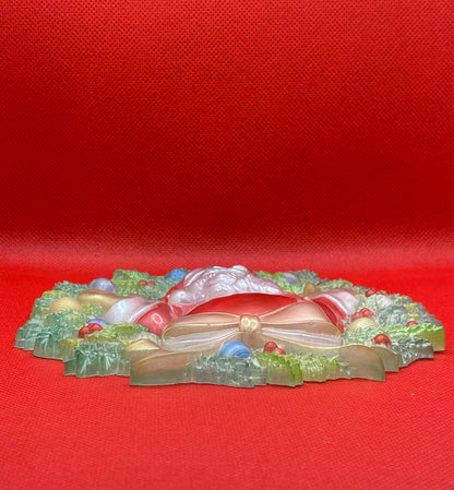 Handmade Santa Claus Wreath – Festive Resin Holiday Décor